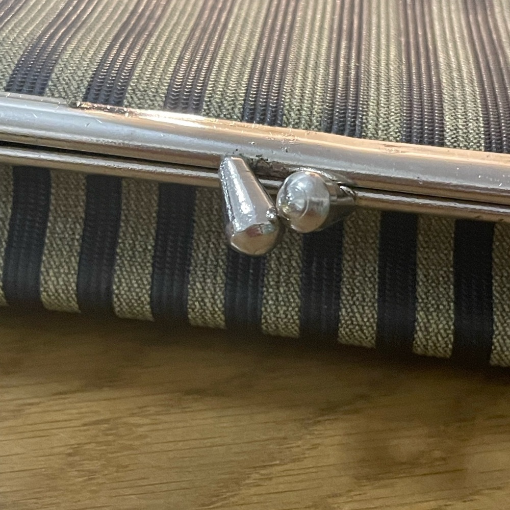 Fendi Black and Gold Striped Cosmetic Case - Picture 5 of 6